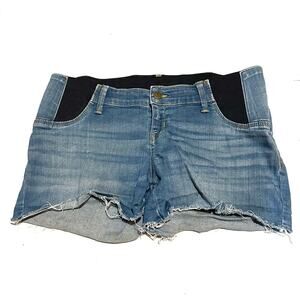 Isabel Maternity Cut-Off Denim Shorts Women's Maternity Size 6